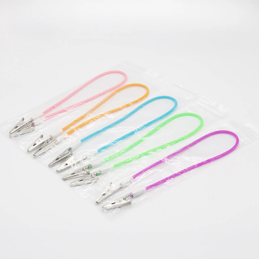 10pcs Dental Scarf Bibs Clip Holder Elastic Silicone Napkin Holder Autoclavable Dentistry Tools