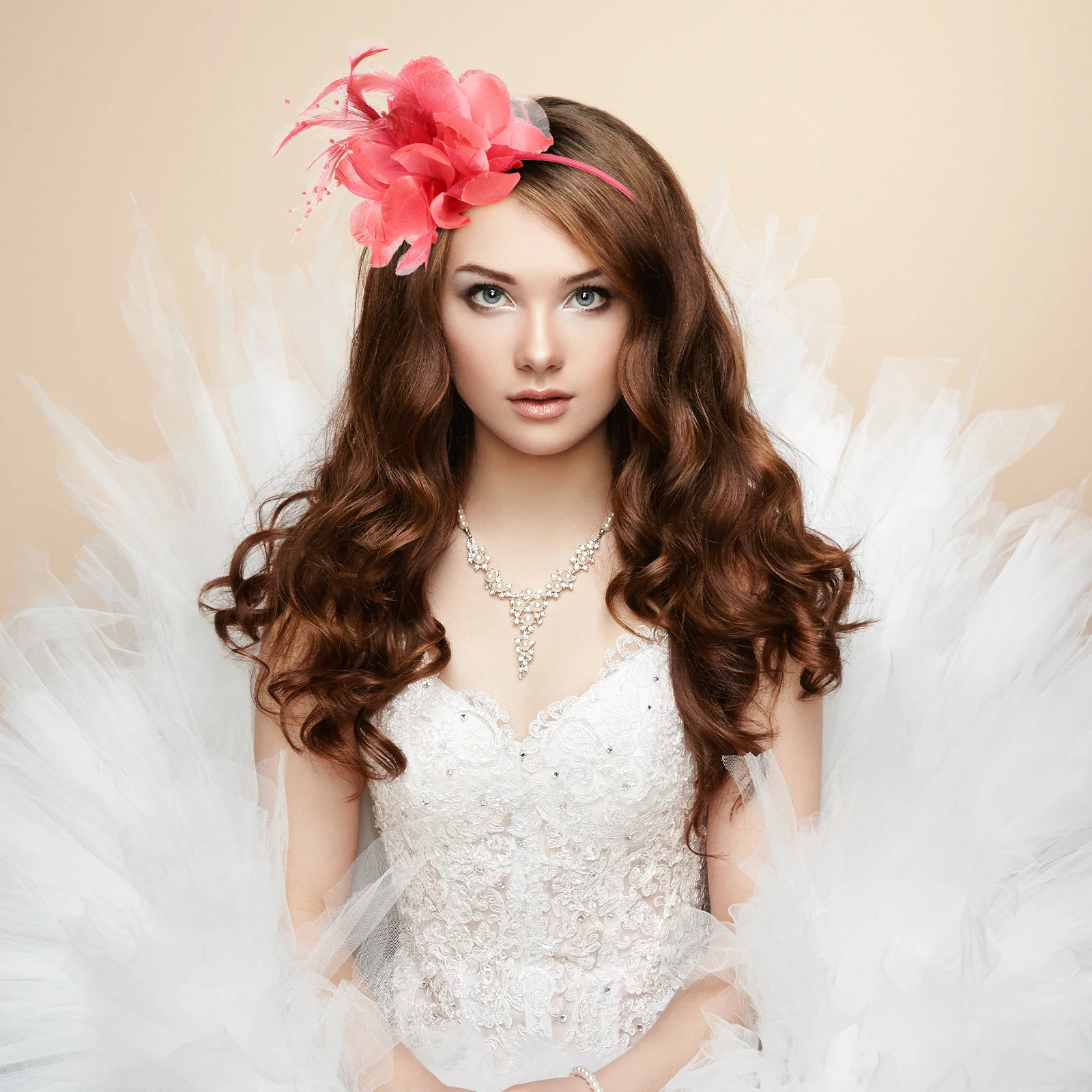 

Headdress Hair Accessories for Women Wedding Brides Flower Headpiece