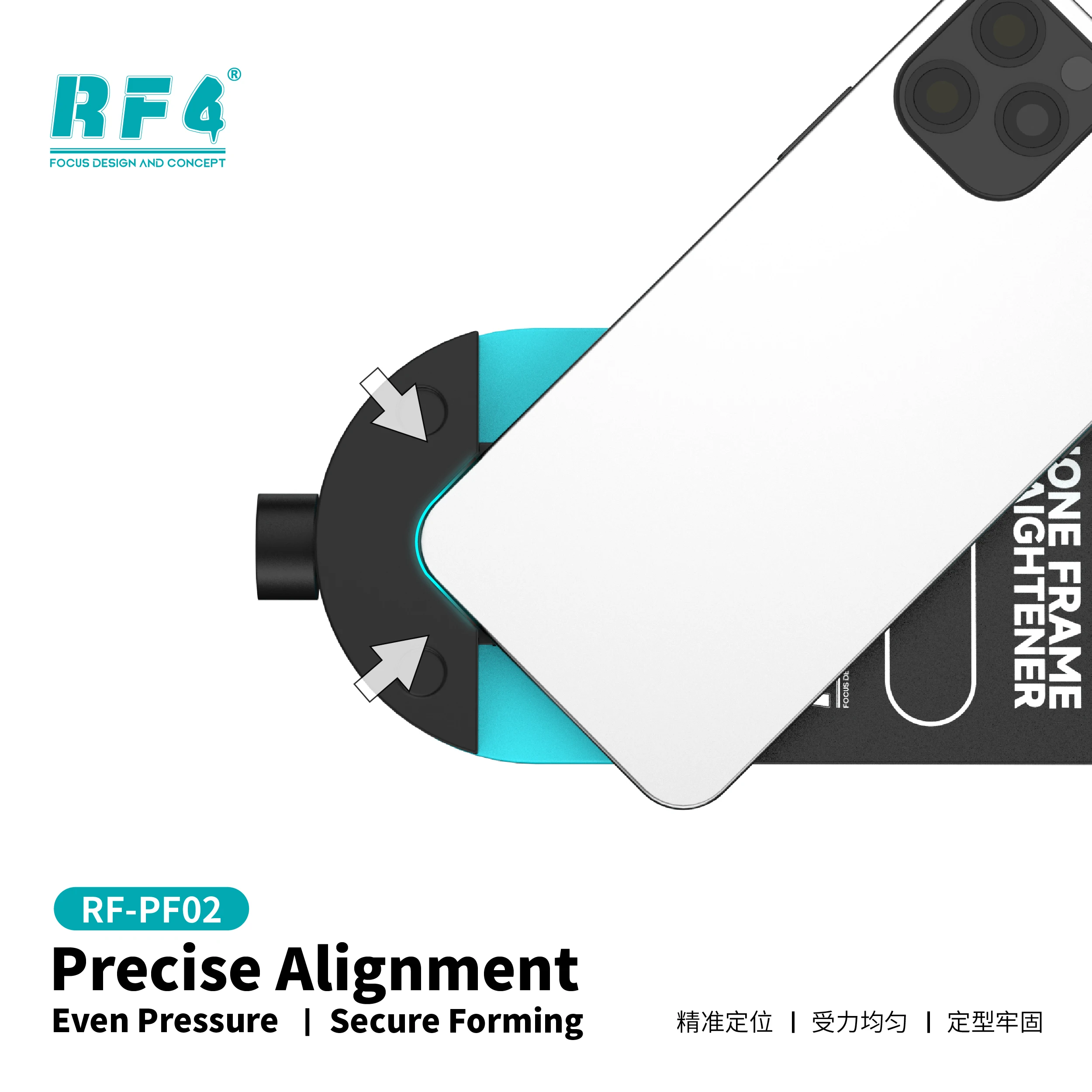 RF-PF02 2 in 1 Phone Frame Ali - Curved Edge Screen ulasan dan harga