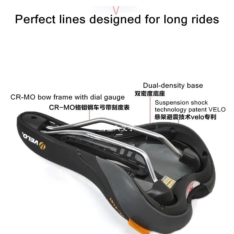 VELO VL3147 Saddle Mountain/ Road Bicycle Folding Bike Saddle MTB Saddle Cycling Equipment Bicycle Accessories