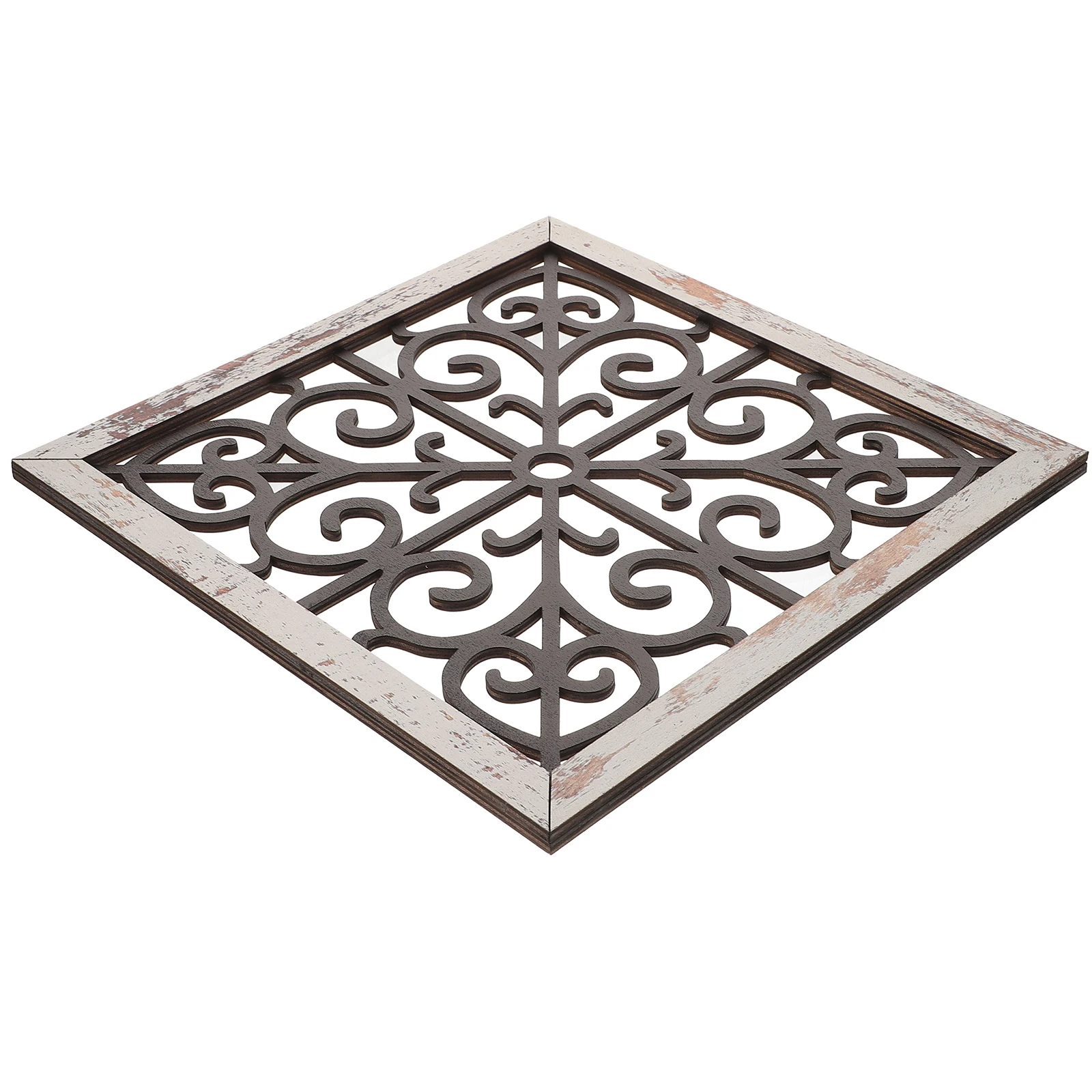 

Self Adhesive Wall Decor Wooden 3D Square Mural Bedroom Craft Home Party Gift Durability Elegant Wall Art Decoration