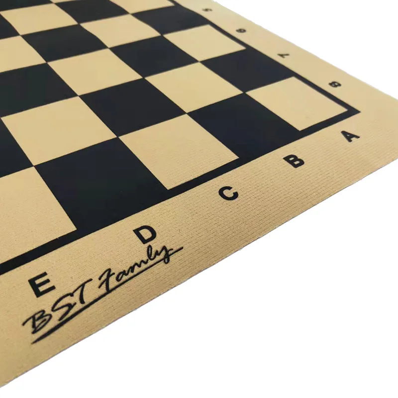 Chess PU Leather Chessboard Board Size 46*50cm Checker Size 45*50mm For Family Chess Game Shogi Chess Table Board Game