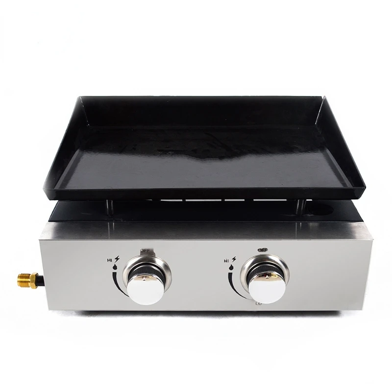 Tabletop Burners Gas Grill Flat Top Gas Teppanyaki Table BBQ Grill Outdoor