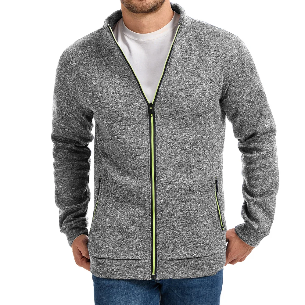 

Men's Jackets Casual Stand Collar Zipper Design Windproof Slim Fit Breathable Lightweight Male Stylish Fashion Dailywear