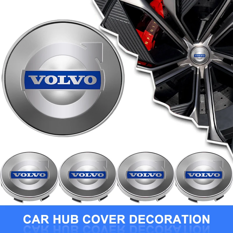 4PCS 56/60mm Wheel Center Cap Logo Hub Cover Badge Emblem For Volvo S60 V40 V50 V60 Xc60 Xc90 Fh Truck S40 Xc70 C30 S80 Xc40 S80