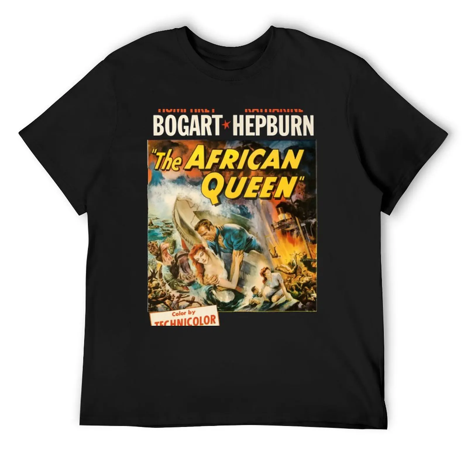 The African Queen Movie Po T-Shirt vintage anime shirt rapper graphic tees men clothing