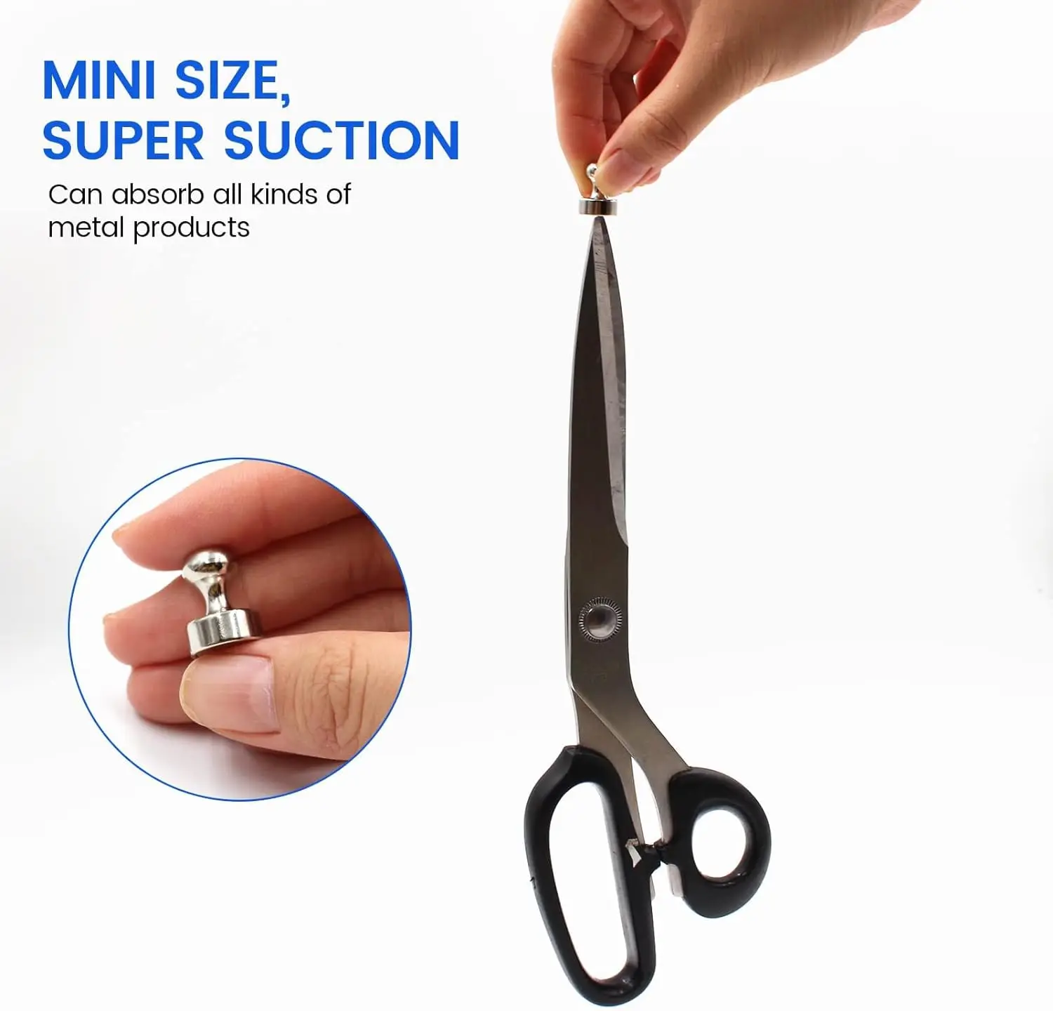 Magnetic Pins Pegboard with Storage Box Very Strong Conical Magnets Cork Board for Whiteboard Adhesion Magnets