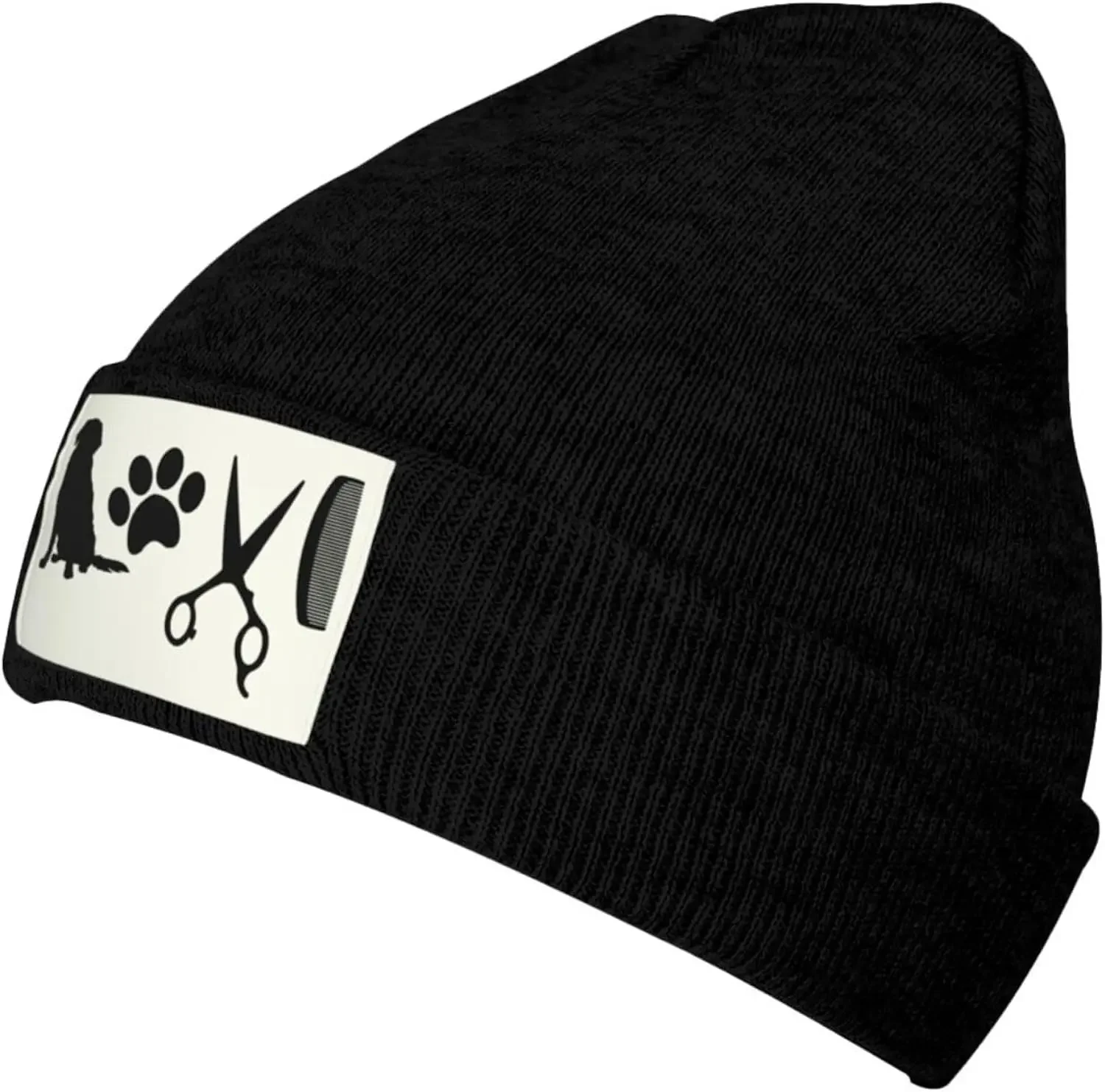 Love-Dog-Grooming-Puppy-Groomer Mens Winter Beanie Hat Skate Cap for Women Soft Stocking  Stretchy Warm Knit 