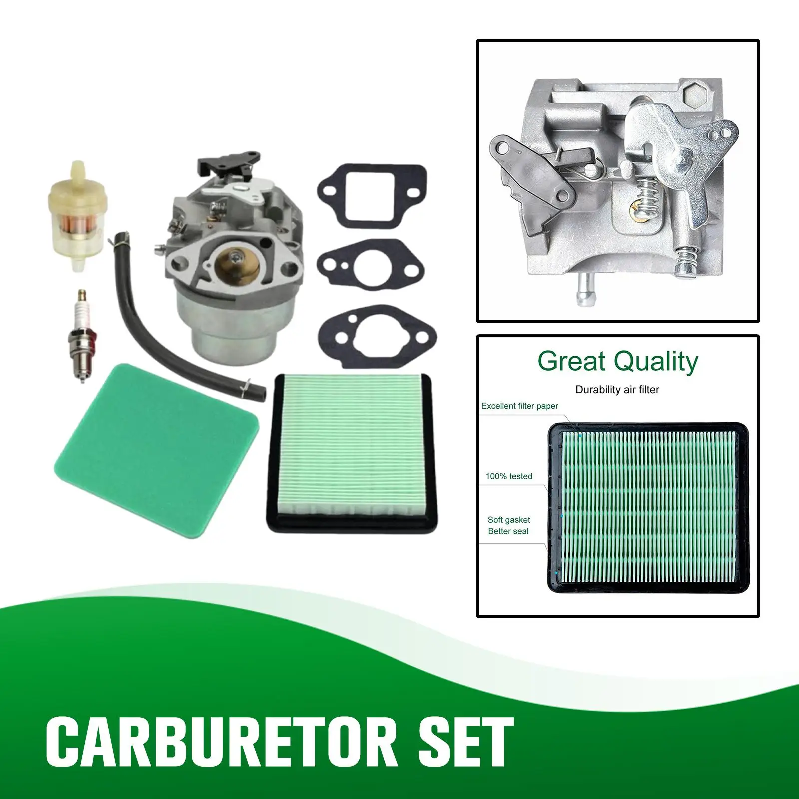 1SET GCV160 Carburetor For Honda GC160 GCV135 GC135 GCV190 HRB216 HRS216 HRR216 HRT216 HRZ216 Engine Motorcycle Repair Kit A5W1