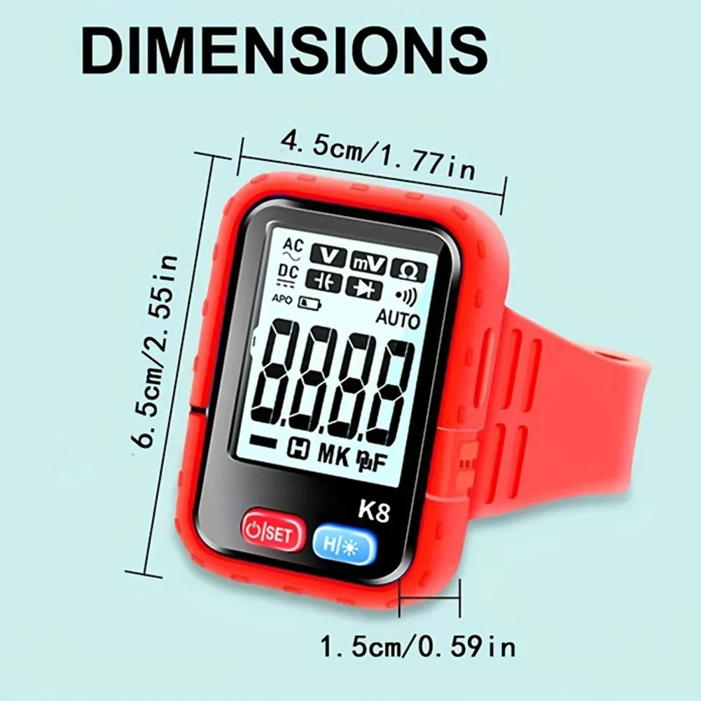 Auto Range Digital Multimeter With NCV Voltage Detection Lightweight For Home Electrician Repair Capacitance Measurement view 6