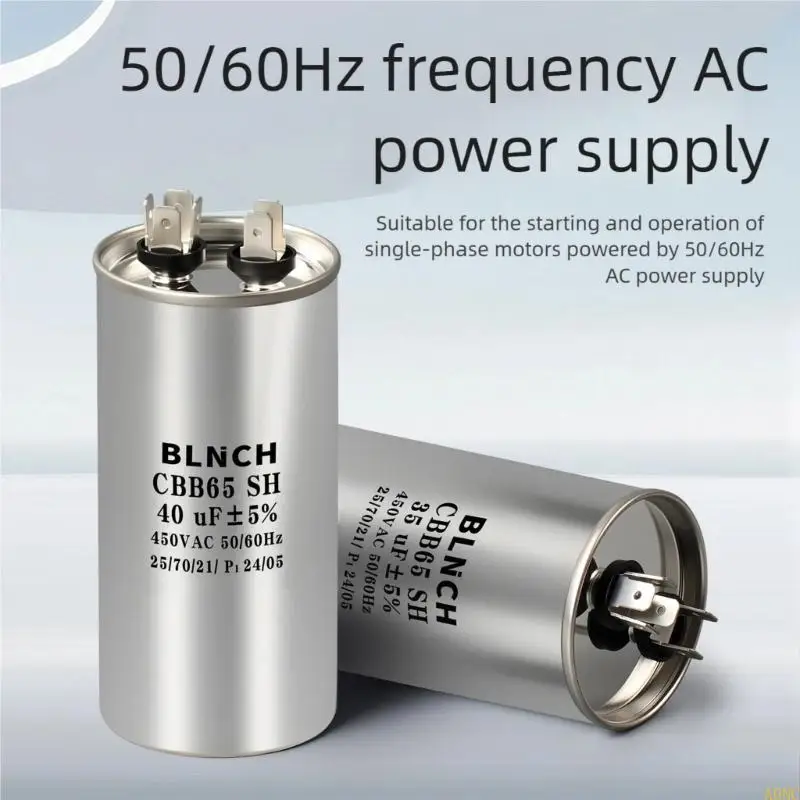 A0NC Energy Saving Air Conditioning Compressor Start Capacitor Aluminum Housing Easy