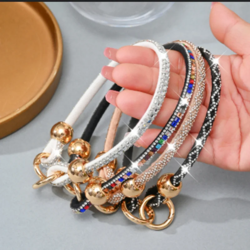 

Luxury Crystal Rhinestone Phone Lanyard Bright Bling Bling Phone Anti-lost Rope Strap Phone Accessories