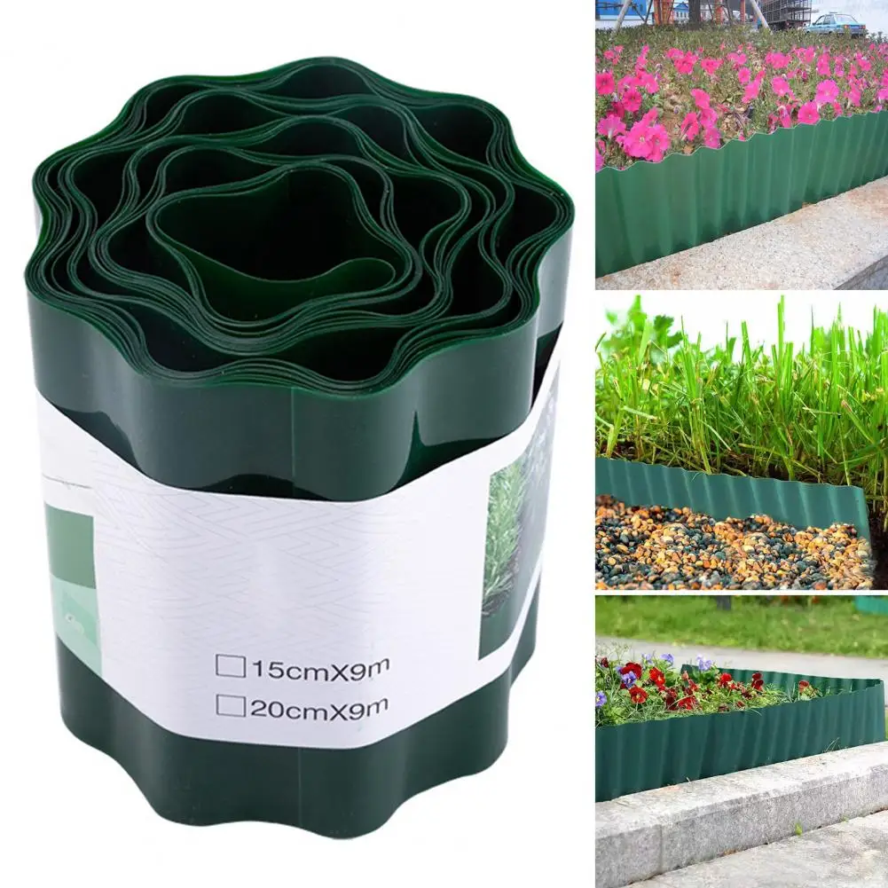 

Устойчивая к атмосферным воздействиям гофрированная окантовка - гибкая садовая граница без копания, простая установка для цветочных кроватей, газона, пейзажа