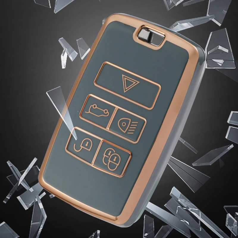 TPU Car Key Case Cover for Land Rover Defender Discovery Sport Range Rover Sport Velar Evoque for Jaguar XE XF Auto Accessories