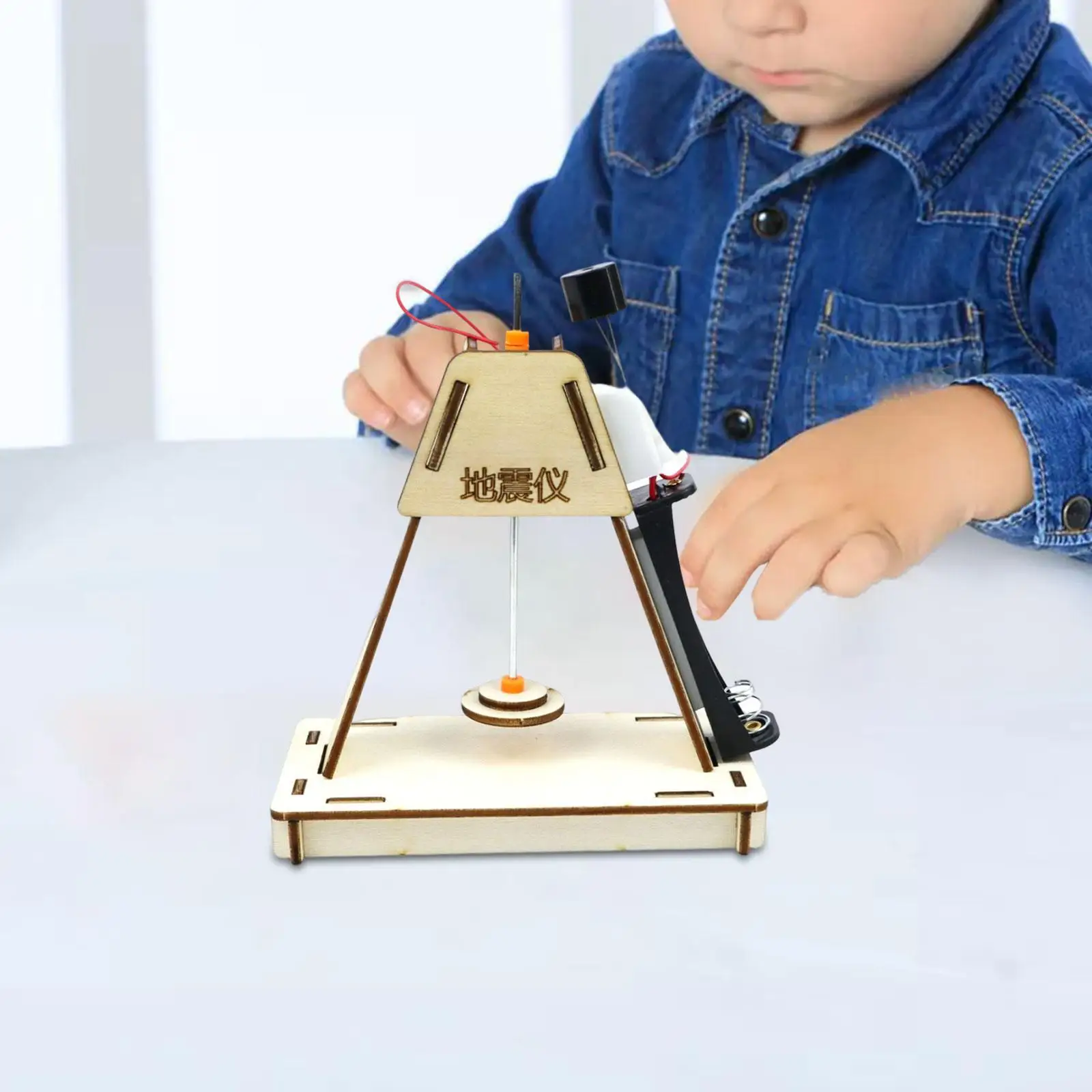 مجموعة التجارب العلمية إنذار الزلازل التجربة الفيزيائية للمراهقين الأطفال المعلم #4