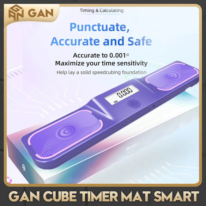 GAN timer is of standard type and can't be connected to apps. It's a nice birthday gift for both boys and girls.