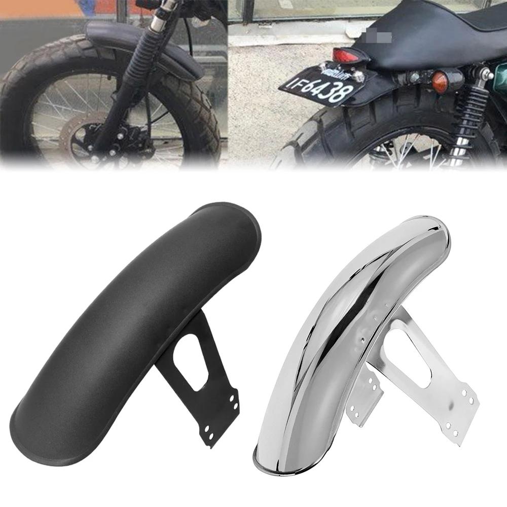 

Motorcycle Front Fender For Honda CG125 Retro Black/ Chrome Retrofit Mudguard Mud Flaps Splash Guard Motorbike Accessories