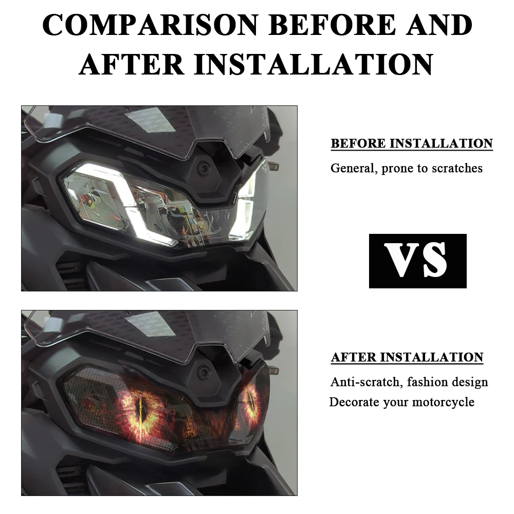 Motorcycle Headlight Guard Stickers Accessories For Voge DS900X DSX900 900DSX 900 DSX 2024 Waterproof Headlamp Decals Protection