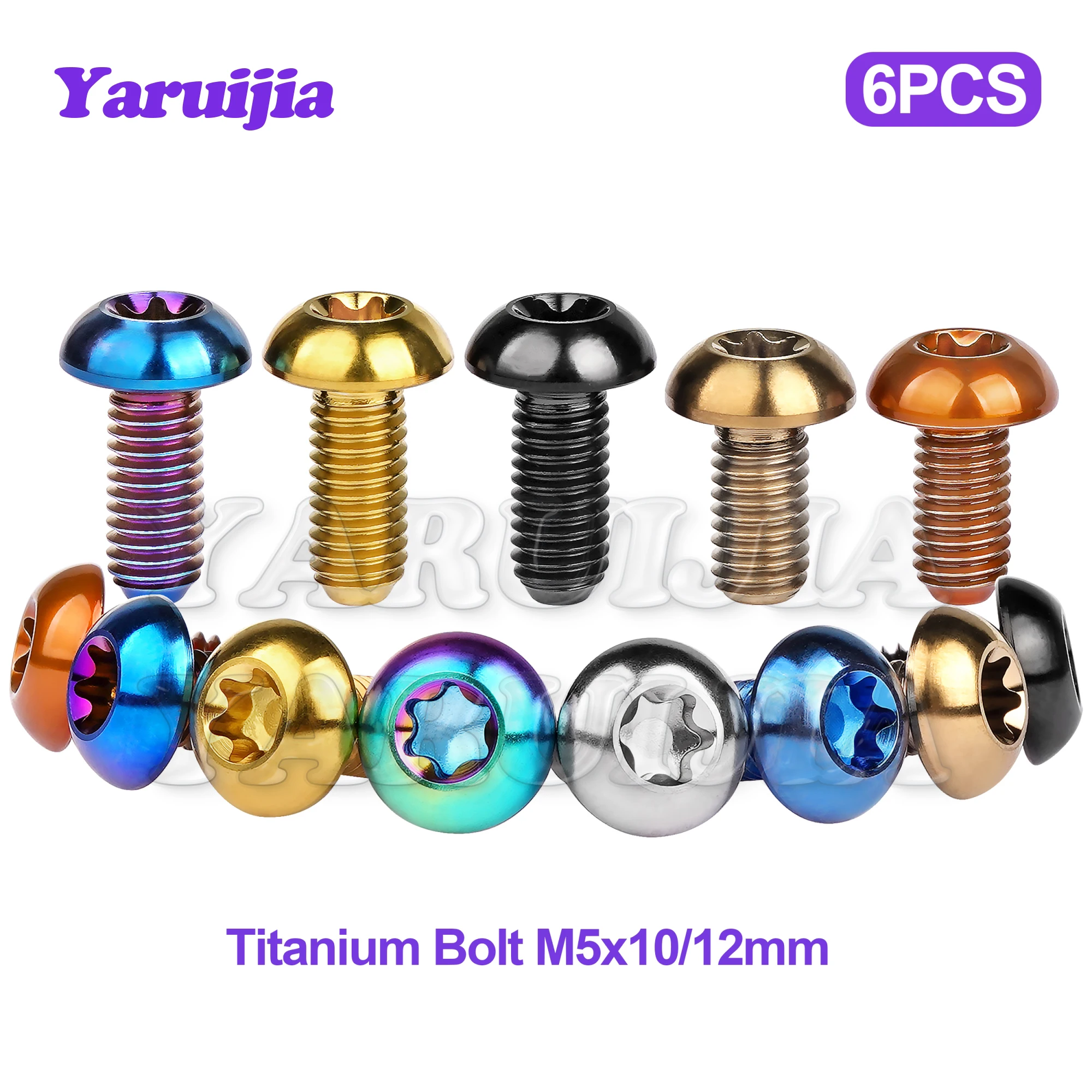 

Yaruijia Bicycle Bolt M5x10/12mm T25 Torx Sleeve Screw for Mtb Bike Kettle Holder Fixing