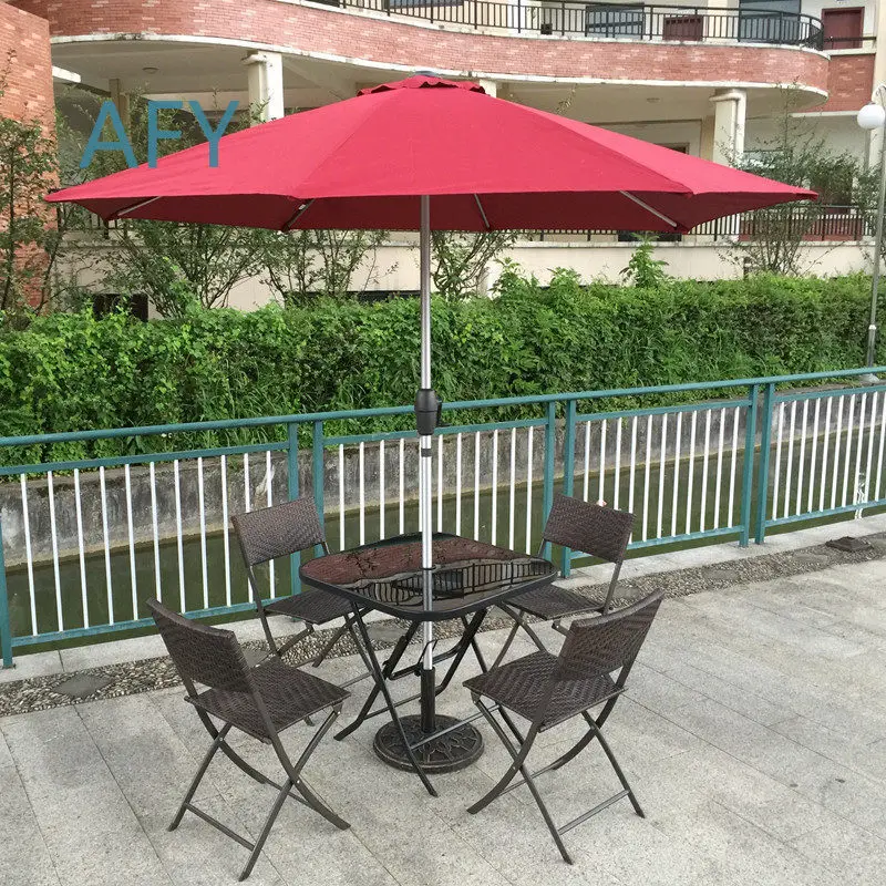 Foldable Outdoor Table and Chair Set for Patio Balcony Garden Rattan Chair Coffee Table Lounge Furniture 3 4 5 Piece Set