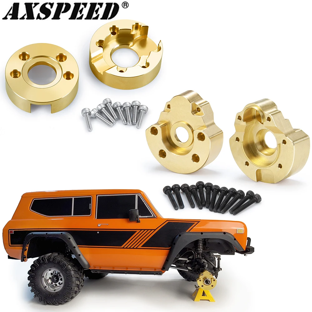 

AXSPEED, 1 пара, латунная ось, Φ, тяжелые противовес колеса, адаптер для 1/10 RC Crawler Car Redcat Gen8, детали