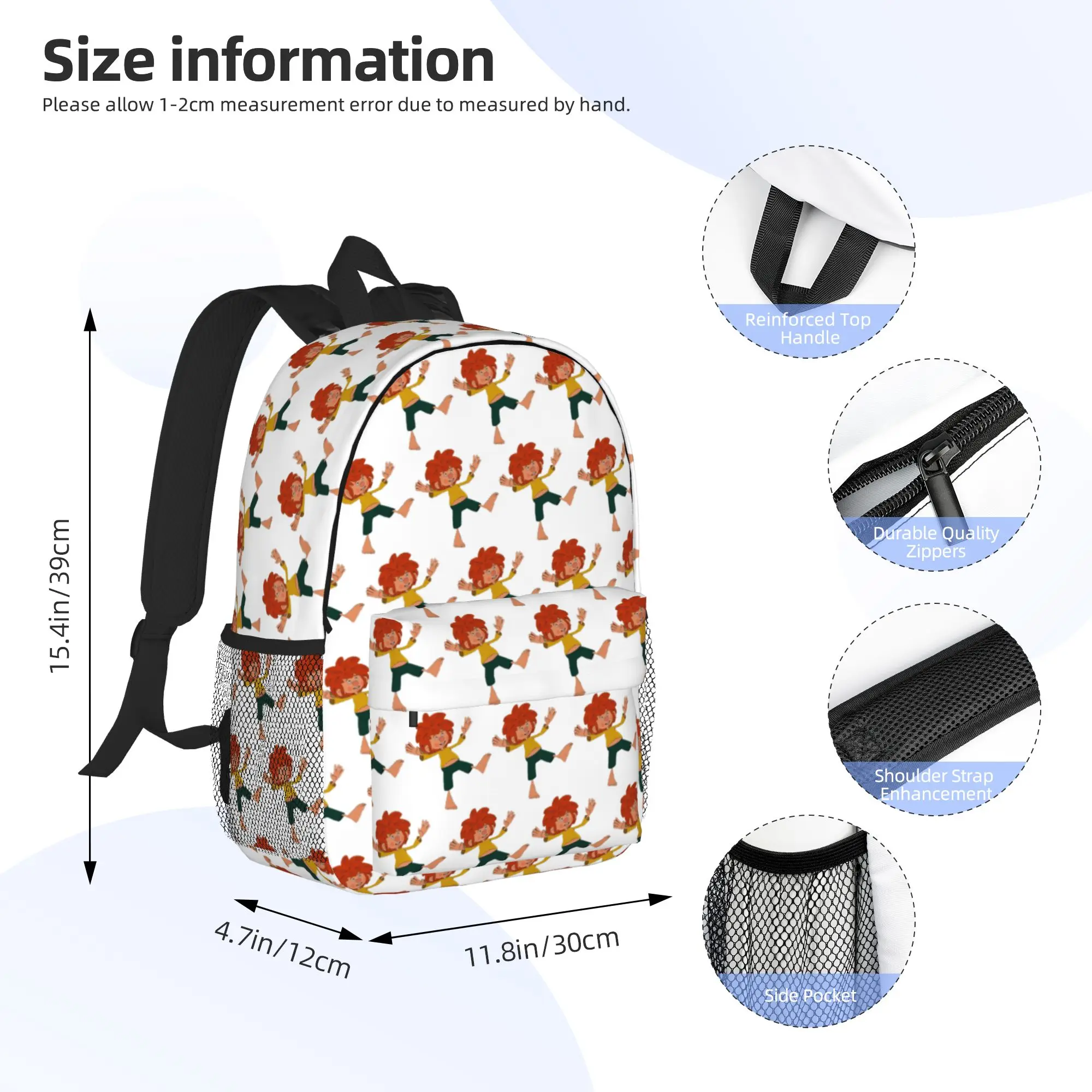 Sein pumuckl  Backpack Hot Sale Daypack Large Capacity Boys Girls BookBag Shoulder Bags for Men Women School Bag