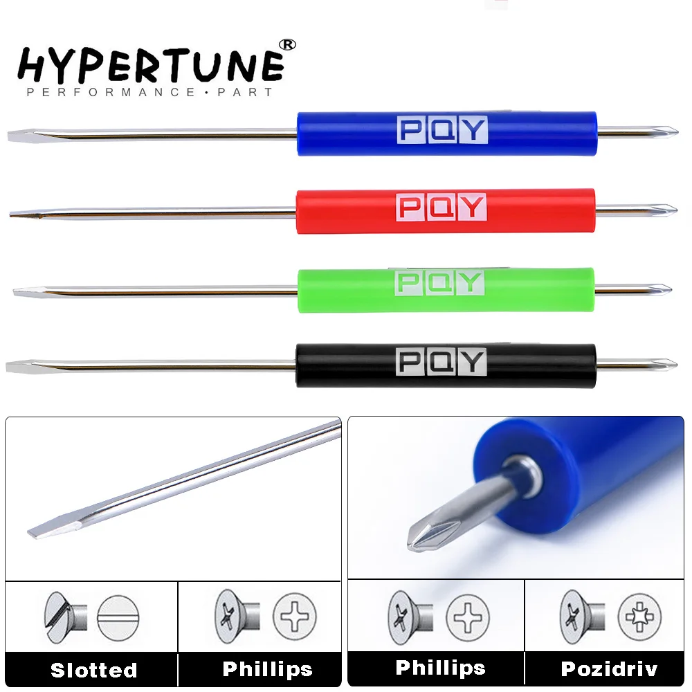 Hypertune - 1pcs Car Garage Pocket Screwdriver Set Double End Phillips & Slotted Nut Hand Tool Engineer  Improvement HT-GJ003-QY