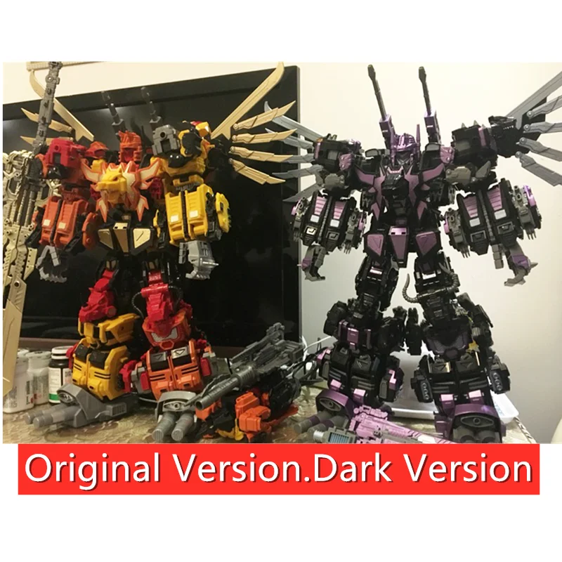 Jinbao Transformation Diablo Dark Predaking Oversized The Sharp Claws Divebomb Headstrong Tantrum Rampage 6 in1 Action Figure