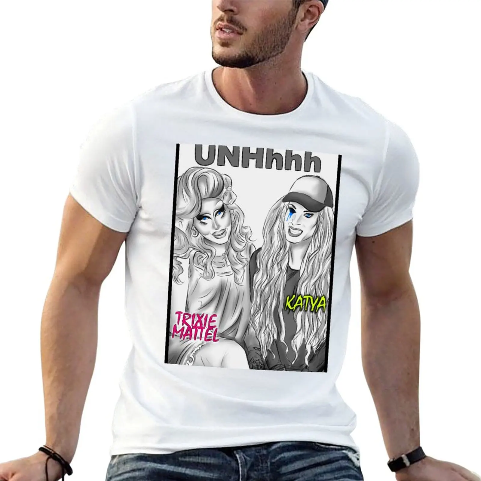 UNHhhh Katya Trixie T-Shirt Basic Simple Casual Short Sleeve Tee