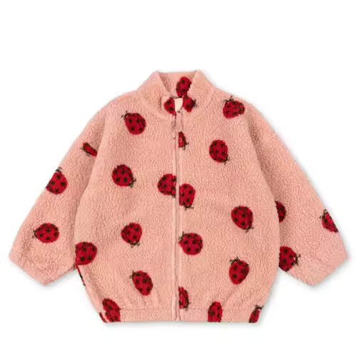 2026 KS Brand Winter Baby Girls Boys Lambswool Cherry Jackets Kids Clothes Boys Sequin Cartoon Outerwear Children's Coats 1-9Yrs - Image 10
