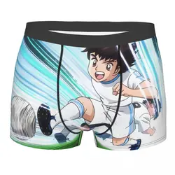 Kick The Football Captain Tsubasa Soccer Anime Underpants Breathbale Panties Male Underwear Print Shorts Boxer Briefs