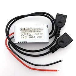 Step Down Power Converter USB DC 58/ 48/36/24/12/9V to 5V 3A DC Double USB Car Charge Connector Dual Output For Motorcycles Cars