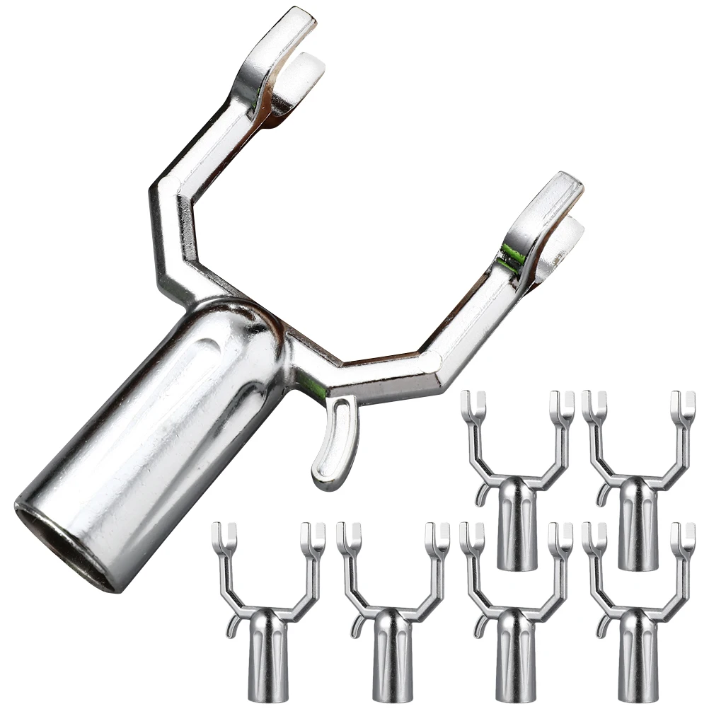 

12pcs Fruit Tree Support Fork Branch Supports Aluminum Alloy Rack Vineyard Garden Universal Snow Resistant Silver
