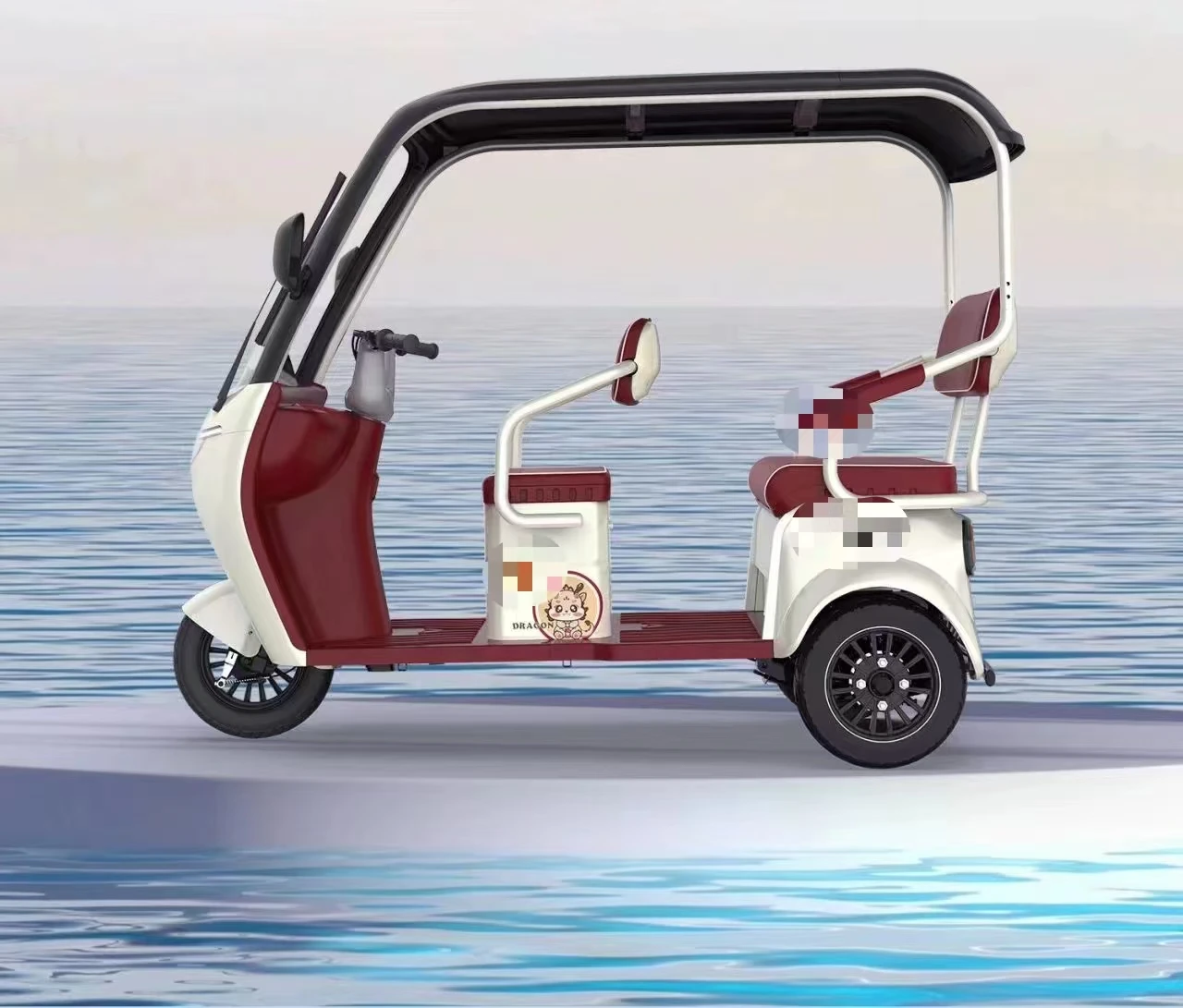 High Quality Electric Tricycle With An Open Body And Classic Design, Suitable For Both Leisure And Passenger Use