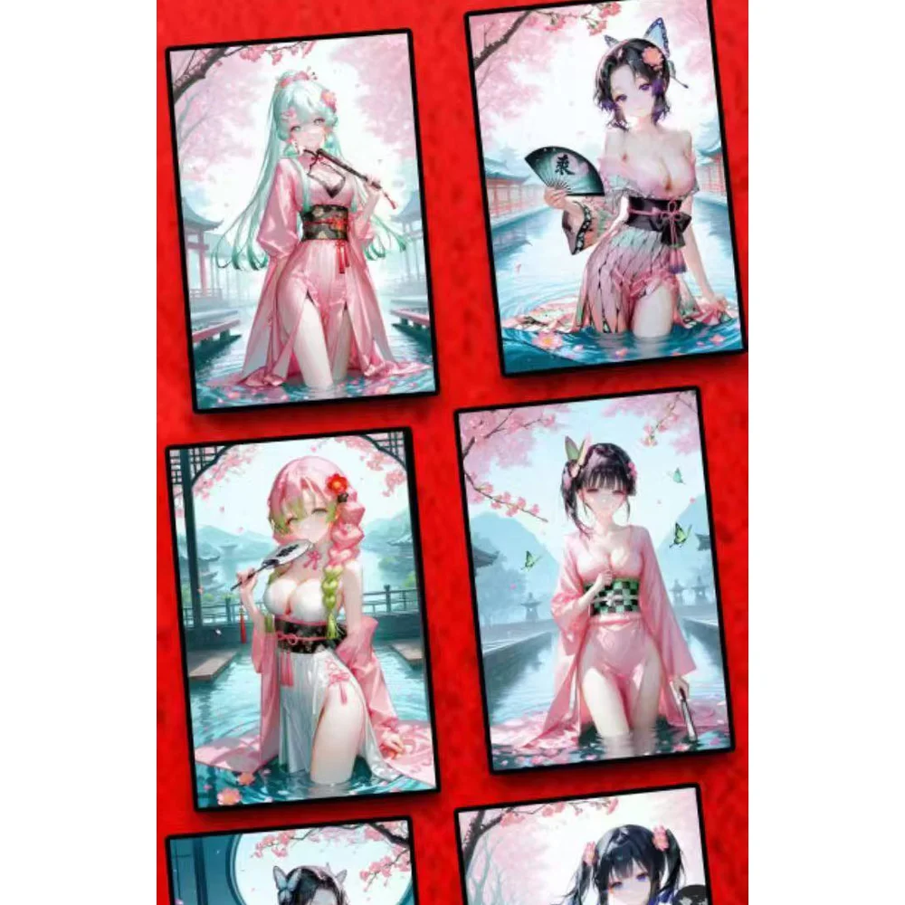 2025 أحدث شينغ هان نادي شيطان Slaye A6 بطاقات اللوحة حافظة Waifu أنيمي فتاة TCG بطاقة الألعاب Doujin اللعب وهواية هدية