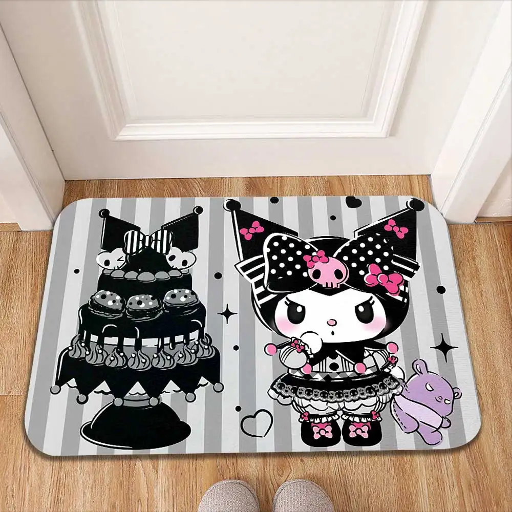 

Черный Кухонный ковер Куроми, современный домашний декор, коврики для комнаты, коврик для входной двери, напольные ковры, коврики для ванной, гостиной, ванной комнаты