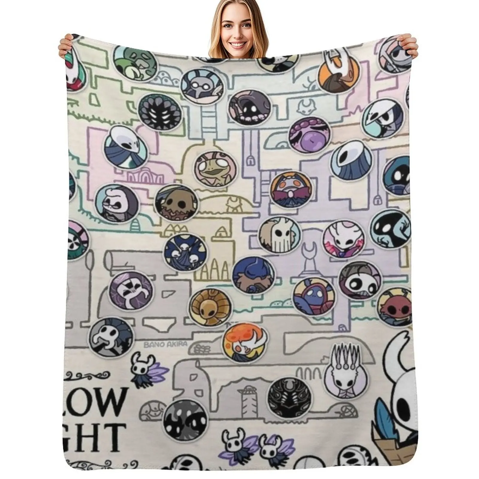 

The Maze of HollowNest - Hollow Knight - HD Throw Blanket Comforter For Decorative Sofa Luxury Throw sofa bed Blankets