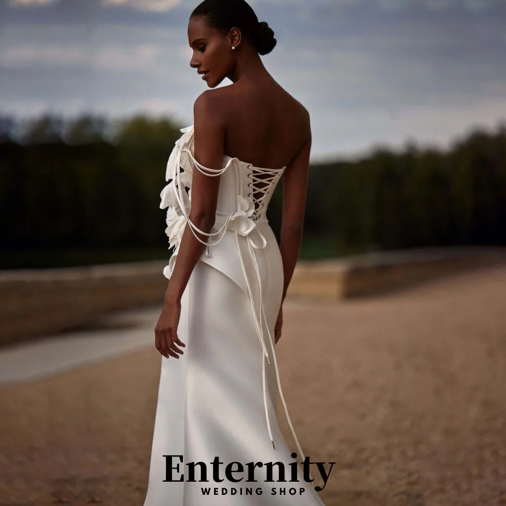 Customized Charming Sleeveless Zipper Wedding Dress Exquisite High Split Bridal Gown Sweetheart Wedding Gown Vestidos De Novia