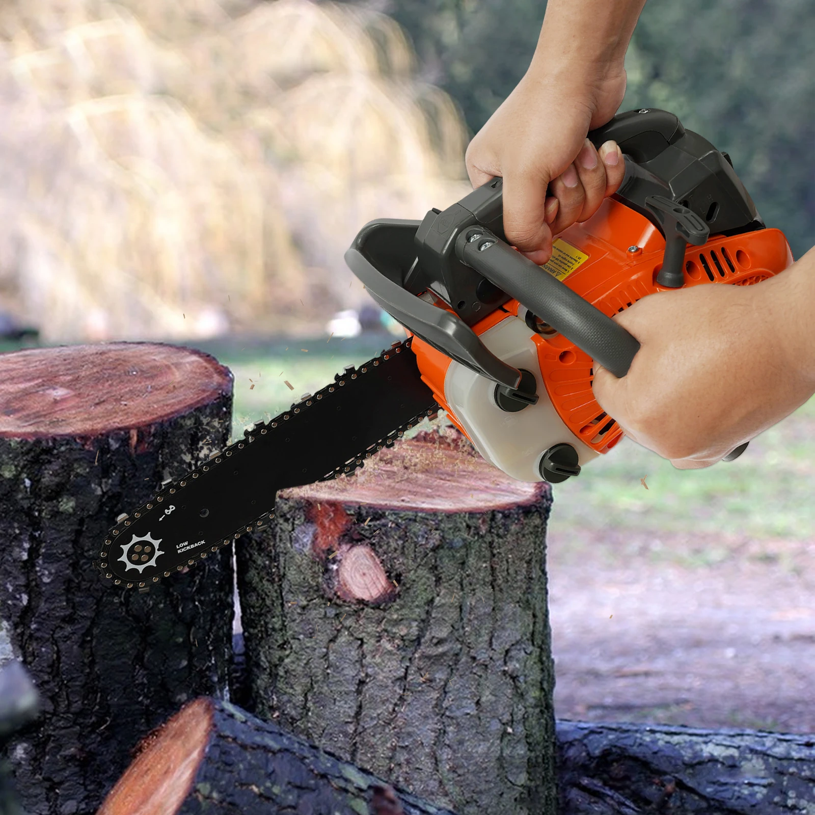 Top Handle Chainsaw, Gasoline Chainsaw, 2-Stroke Engine Chainsaw for Tree Wood Cutting