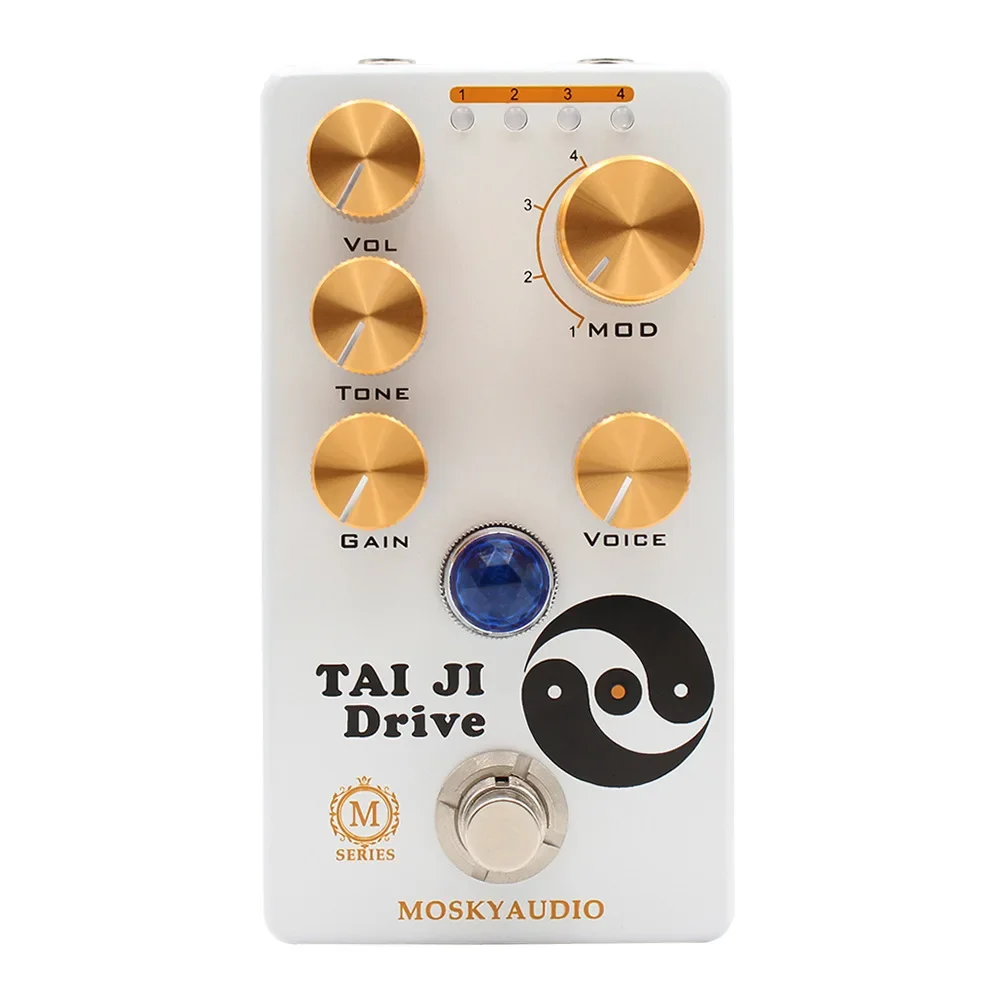 MOSKYAUDIO TAI JI DRIVE Pedal Amp-In-A-Box Overdrive Effect Pedal Overdrive Guitar Pedal True Bypass DJ Equipment