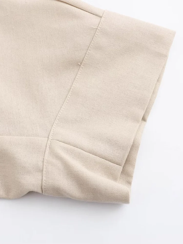 2025ZA&JIA nueva ropa de mujer estilo europeo y americano camisa de diseño francés camisa suelta casual versátil