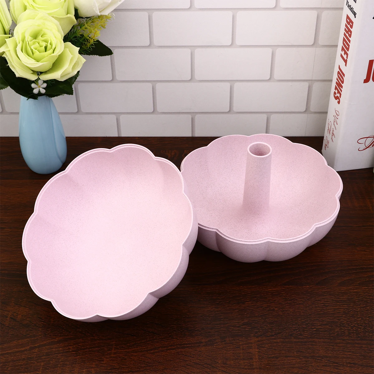 

Fruit Snack Platter Tray Double Layer C Nut Serving Container Party Appetizer Tray Storage Lid Kitchen Decor