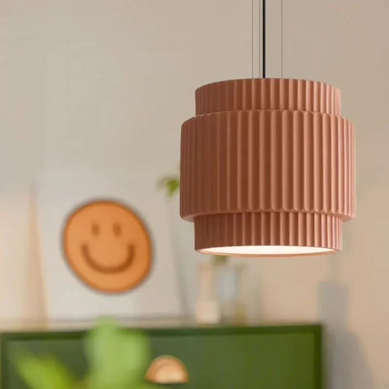 

Minimalist Fresh Style LED Pendant Light For Study Kitchen Island Living Room Glossy Chandelier Hanging Designer Luster