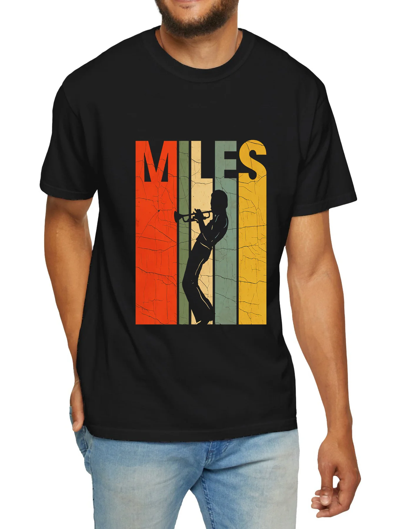 

Casual Short-Sleeve Round-Neck T-Shirts for Men in Summer.
