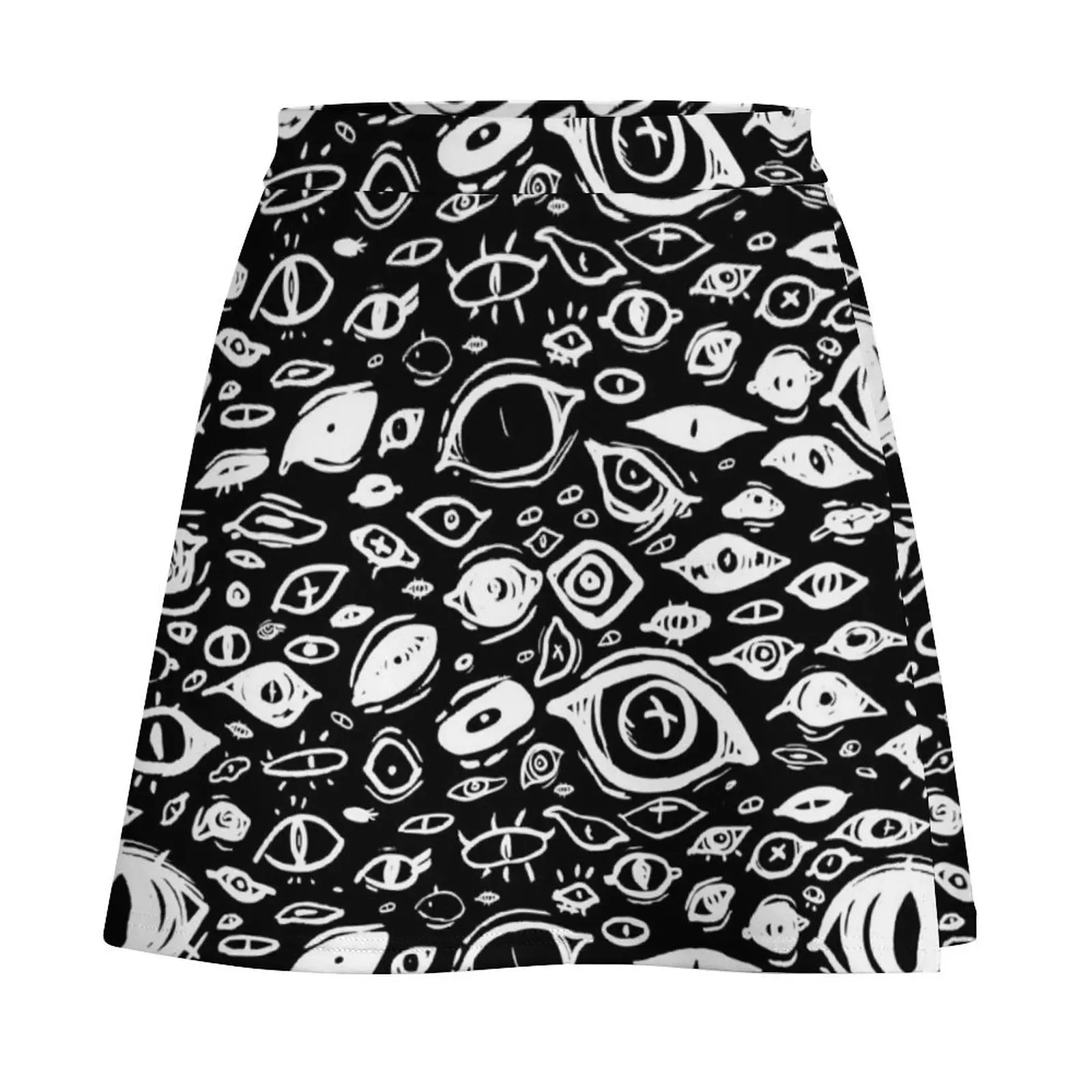 Eyes Eyes Eyes Mini Skirt skirt women fashion korean clothing Mini Skirt