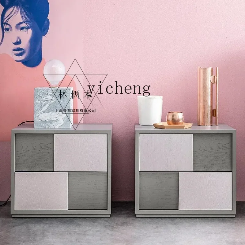 New Paint Three Or Five Chest of Drawers Piano Modern Simple Bedside Table Creative Personality Chest of Drawer