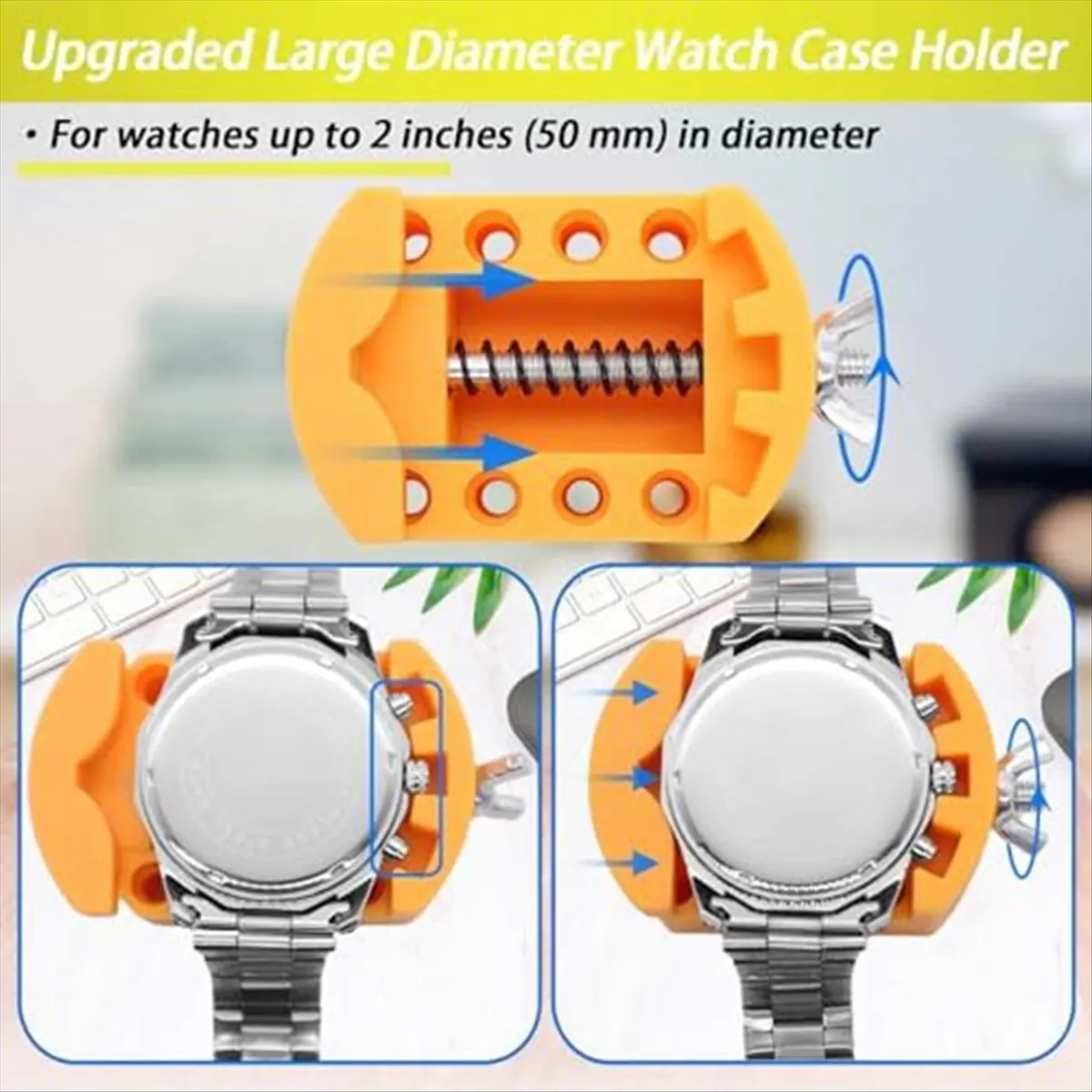 

Набор для ремонта часов ABGQ, набор инструментов для прессования часов, инструмент для замены батареек, держатель для снятия задней крышки часов, пружинный съемник, пинцет