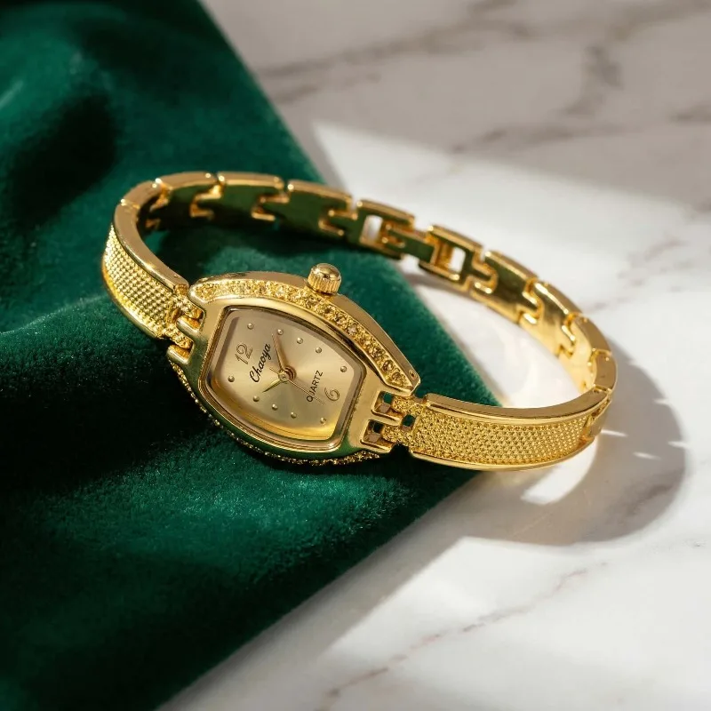 

Роскошные брендовые часы-браслеты для женщин, изысканные золотые часы с тонким ремешком, женские кварцевые часы, модные женские наручные часы, подарок, reloj mujer