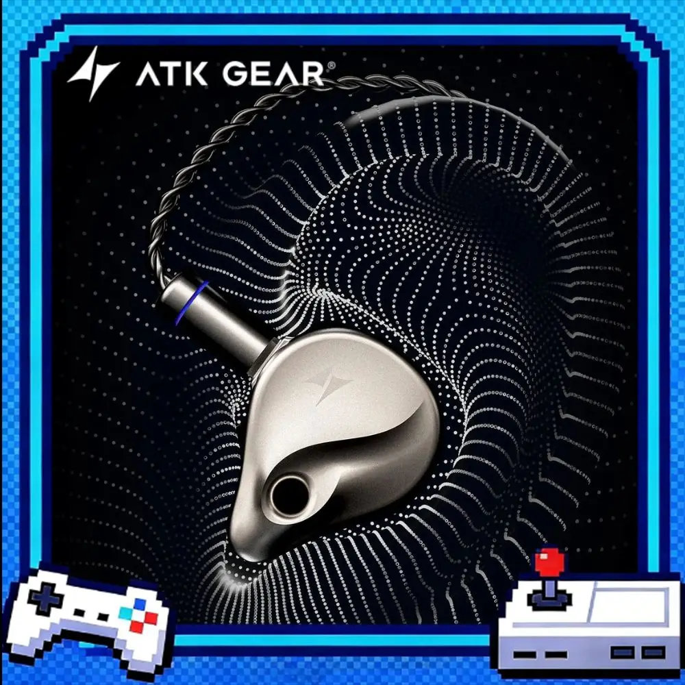 Audífonos Intrauditivos ATK Horizon Hifi con Cable Tipo-C de 3.5mm, Audífonos para Videojuegos, Reducción de Ruido CNC, Audífonos para Música, Oficina, PC, Regalo