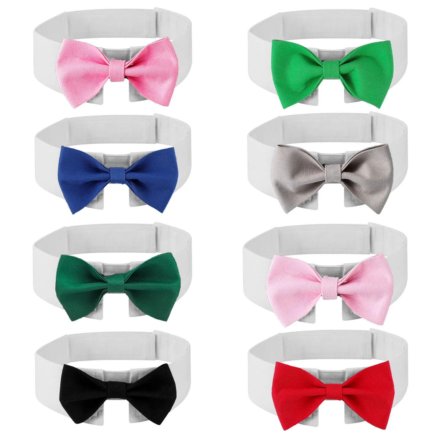 Adjustable Dog Cat Formal Necktie Tuxedo Bow Tie Collar Wholesale Pet Apparel Accessories for Wedding Holiday Party Gift